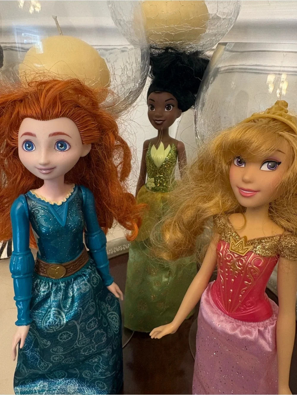 Disney Princess Aurora Merida Tiana Fashion Dolls Lot of 3 11 in